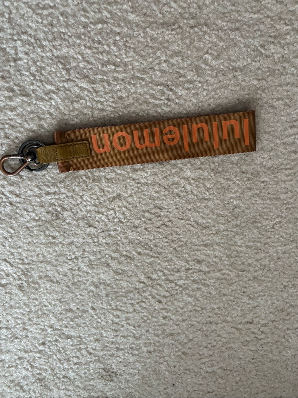 lululemon athletica Orange and Olive Key Fob Strap
